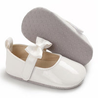 Baby Girls Solid Cute PU Magic Tape Shoes Wholesale Baby Shoes - PrettyKid