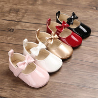 Baby Girls Solid Cute PU Magic Tape Shoes Wholesale Baby Shoes - PrettyKid