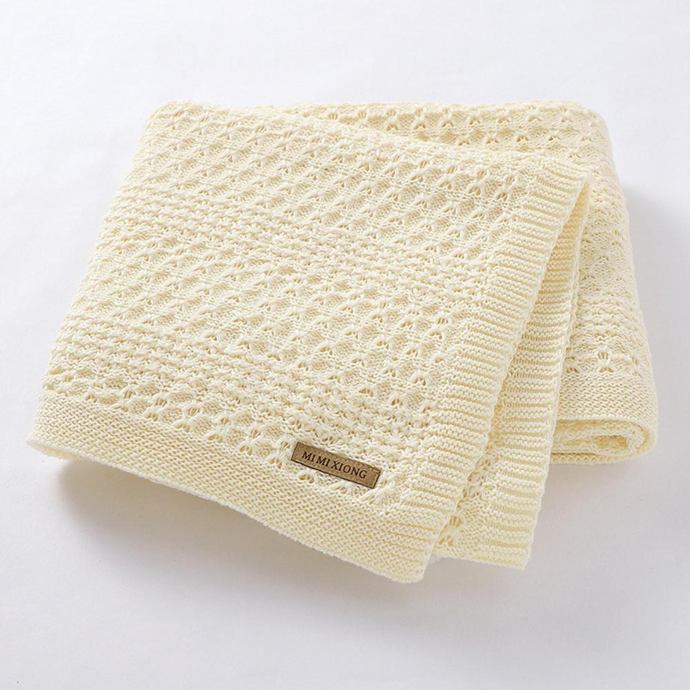 Baby Solid Hollow Out Breathable Wholesale Cute Baby Blankets - PrettyKid