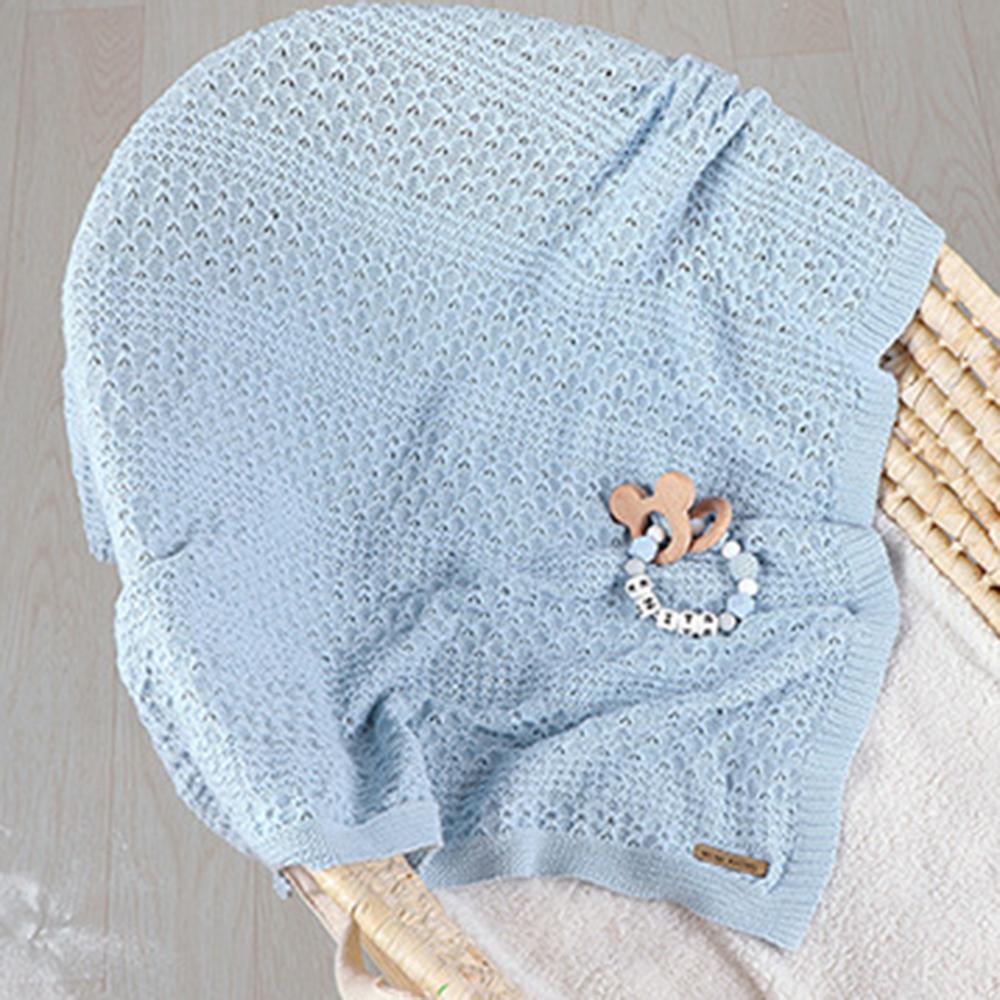 Baby Solid Hollow Out Breathable Wholesale Cute Baby Blankets - PrettyKid