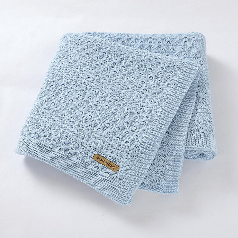 Baby Solid Hollow Out Breathable Wholesale Cute Baby Blankets - PrettyKid