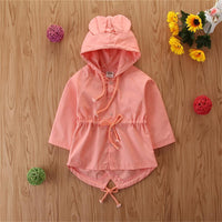 Girls Solid Hooded Long Sleeve Coats Wholesale Kids Boutique Clothing - PrettyKid