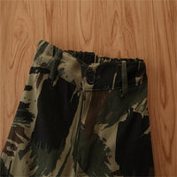 Girls Hooded Long Sleeve Top & Camo Pants & Headband Wholesale Girls - PrettyKid