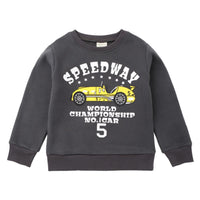 Boys Solid Letter Printed Long Sleeve Tees Wholesale - PrettyKid