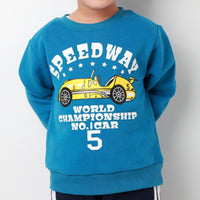 Boys Solid Letter Printed Long Sleeve Tees Wholesale - PrettyKid