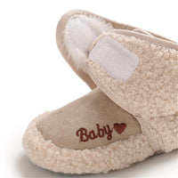 Baby Solid Letter Printed Magic Tape Snow Boots - PrettyKid