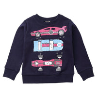 Boys Solid Long Sleeve Cartoon Casual Tops Wholesale - PrettyKid