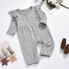 Baby Girls Solid Long Sleeve Casual Baby Romper Wholesale - PrettyKid