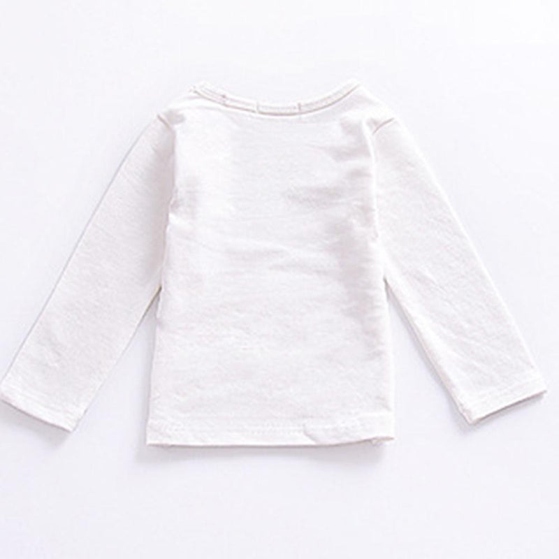 Toddler Girls Solid Long Sleeve Casual T-shirt Wholesale Girls Clothes Wholesale - PrettyKid