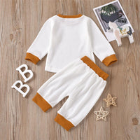 Girls Solid Long Sleeve Crew Neck Tops & Pants - PrettyKid