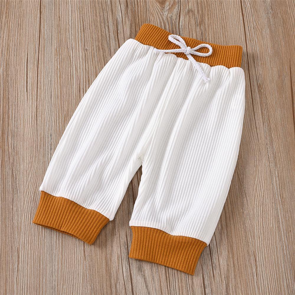 Girls Solid Long Sleeve Crew Neck Tops & Pants - PrettyKid