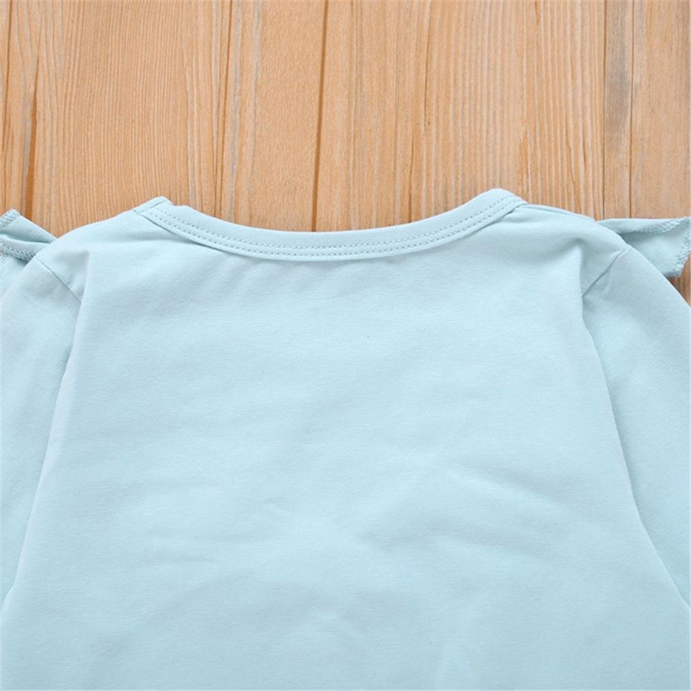 Girls Solid Long Sleeve Top & Floral Pants Toddler Girls Wholesale - PrettyKid