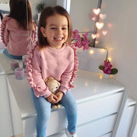 Girls Solid Long Sleeve Top & Jeans Wholesale Girls Boutique Clothing - PrettyKid