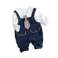 Baby Boys Solid Long Sleeve Top & Pants - PrettyKid