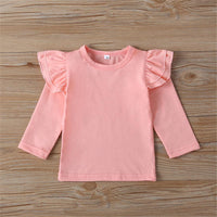 Girls Solid Long Sleeve Top & Plaid Skirt Wholesale Girl Boutique Clothing - PrettyKid