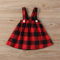 Girls Solid Long Sleeve Top & Plaid Skirt Wholesale Girl Boutique Clothing - PrettyKid