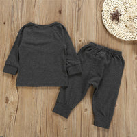 Baby Boys Solid Long Sleeve Tops & Pants Wholesale Boys Clothing Suppliers - PrettyKid