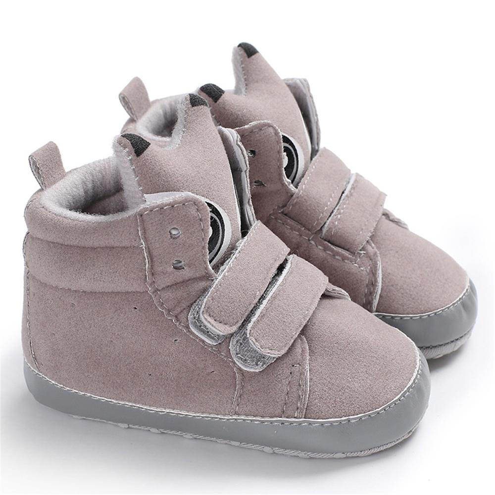 Baby Unisex Solid Magic Tape Cartoon Sneakers Wholesale Shoes Kids - PrettyKid