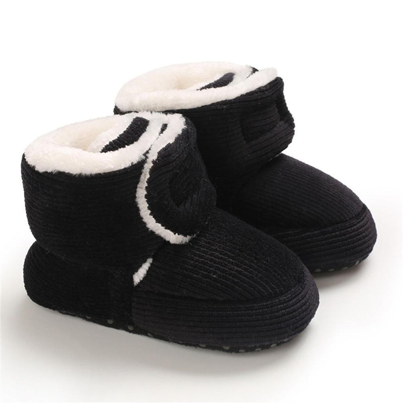 Baby Unisex Solid Magic Tape Snow Boots Wholesale Kids Shoes - PrettyKid