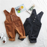 Boys Solid Pocket Daily Jumpsuits - PrettyKid