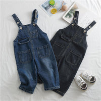 Boys Solid Pocket Daily Jumpsuits - PrettyKid