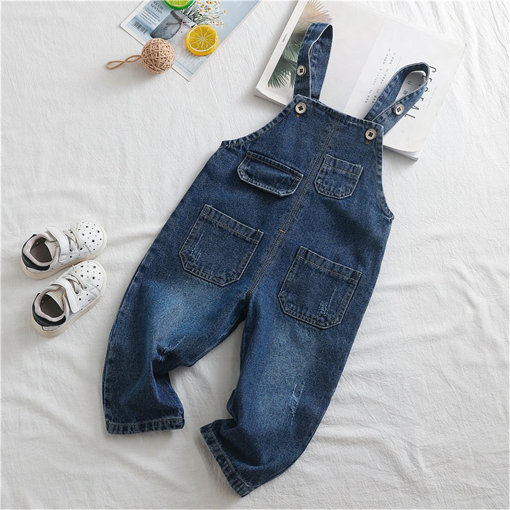 Boys Solid Pocket Daily Jumpsuits - PrettyKid