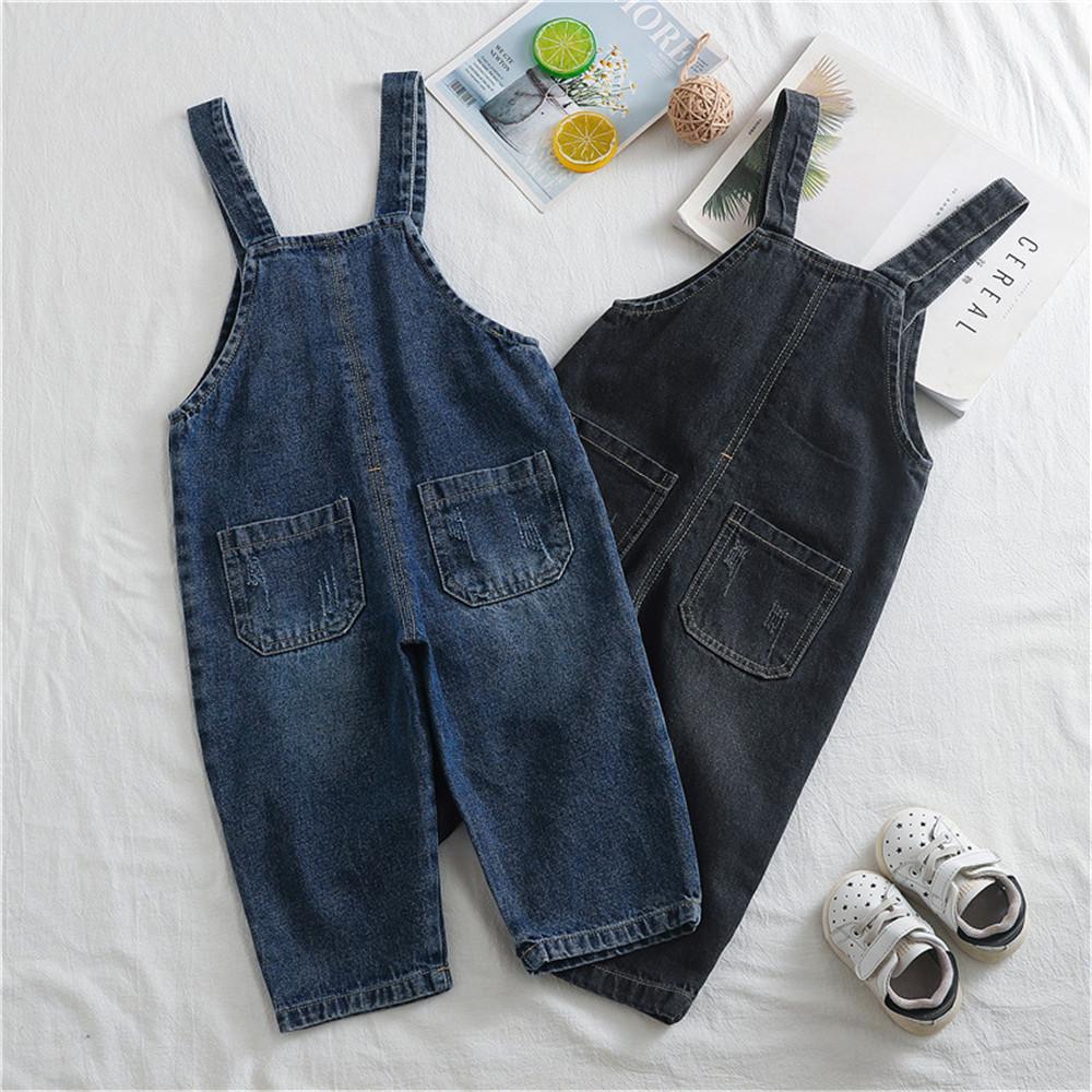 Boys Solid Pocket Daily Jumpsuits - PrettyKid