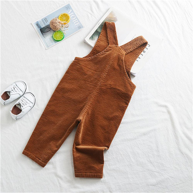 Boys Solid Pocket Daily Jumpsuits - PrettyKid