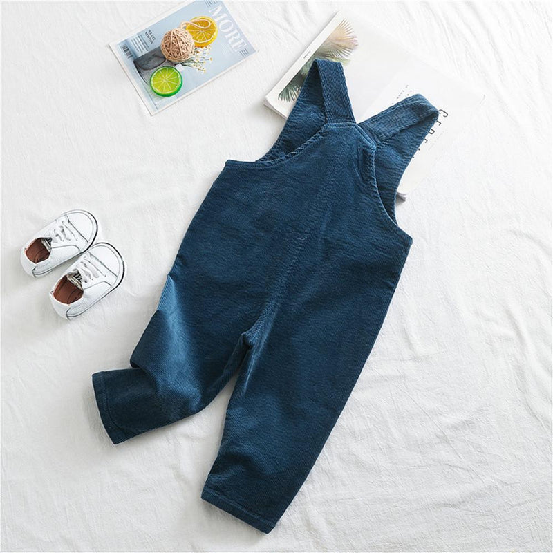Boys Solid Pocket Daily Jumpsuits - PrettyKid