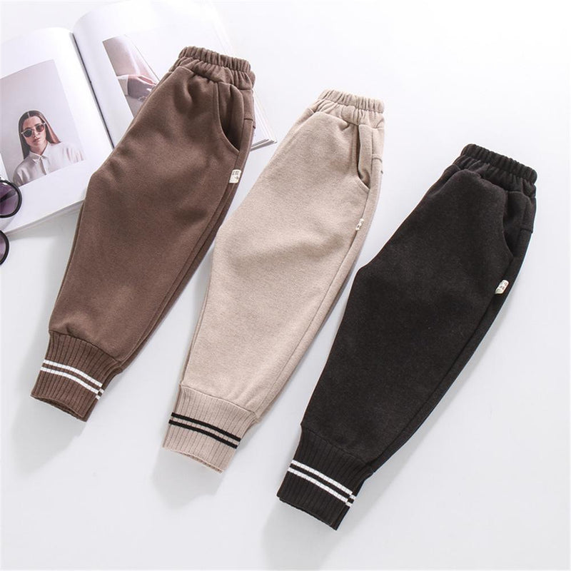 Boys Solid Pocket Elastic Waist Pants Wholesale Boys Boutique Clothing - PrettyKid