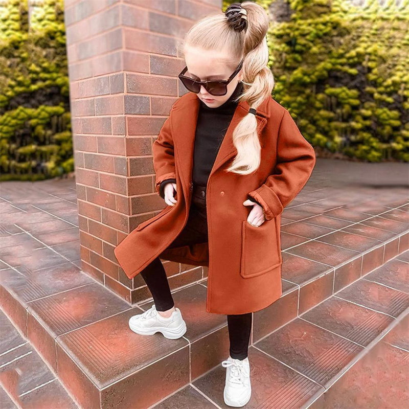 Unisex Solid Pockets Long Sleeve Coat Wholesale Kids Boutique Clothing - PrettyKid
