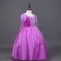 Girls Solid Princess Dress - PrettyKid