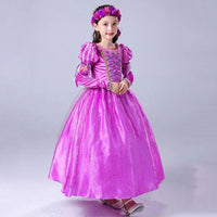 Girls Solid Princess Dress - PrettyKid