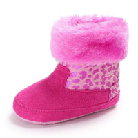 Baby Girls Solid Printed Winter Fur Boots Wholesale Children Shoes - PrettyKid