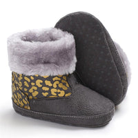 Baby Girls Solid Printed Winter Fur Boots Wholesale Children Shoes - PrettyKid