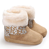 Baby Girls Solid Printed Winter Fur Boots Wholesale Children Shoes - PrettyKid