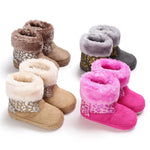 Baby Girls Solid Printed Winter Fur Boots Wholesale Children Shoes - PrettyKid