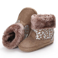 Baby Girls Solid Printed Winter Fur Boots Wholesale Children Shoes - PrettyKid