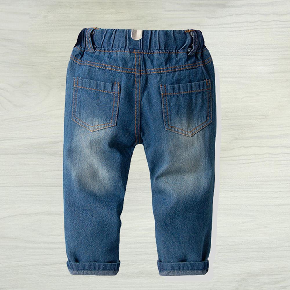 Boys Solid Ripped Denim Overalls Wholesale - PrettyKid