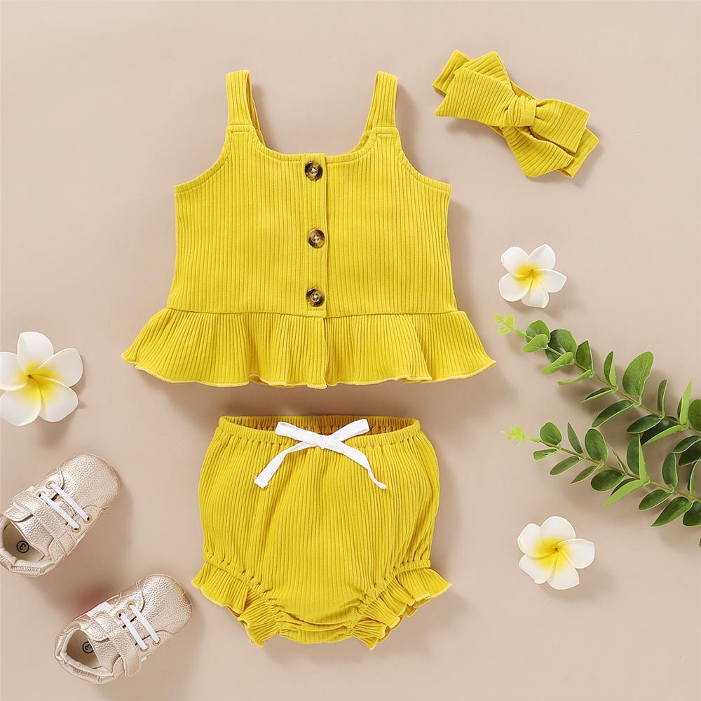 Baby Girls Black Flying Sleeve Romper & Leopard Shorts baby clothes wholesale usa - PrettyKid