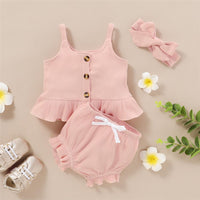 Baby Girls Black Flying Sleeve Romper & Leopard Shorts baby clothes wholesale usa - PrettyKid