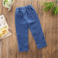 Girls Solid Stylish Ripped Jeans Toddler Girl Wholesale Clothing - PrettyKid