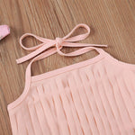 Baby Girls Solid Tank Top & Camo Shorts & Headband Baby Clothing Wholesale Distributors - PrettyKid