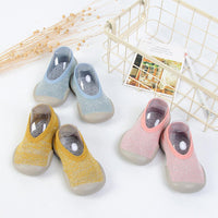 Baby Solid Toddler Socks Shoes Non-slip Flats - PrettyKid