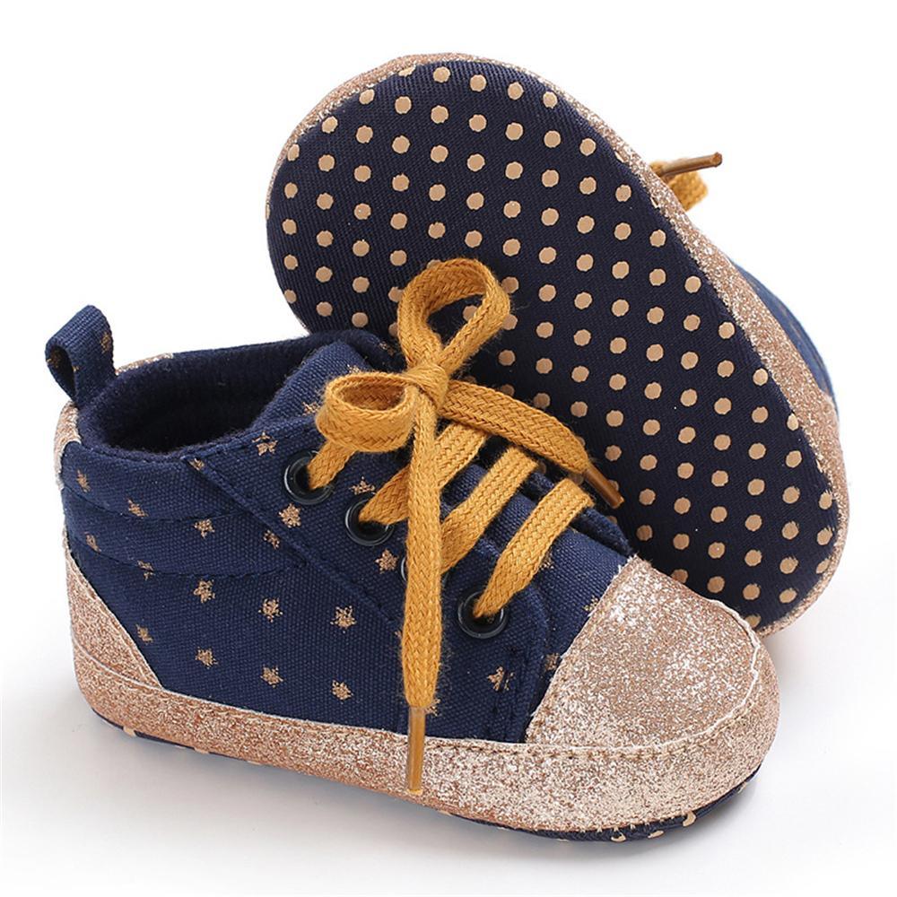 Baby Unisex Star Lace-up Sneakers Wholesale - PrettyKid