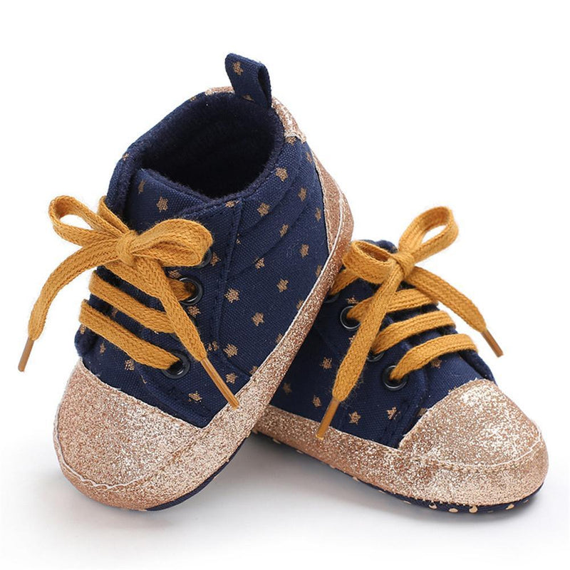 Baby Unisex Star Lace-up Sneakers Wholesale - PrettyKid