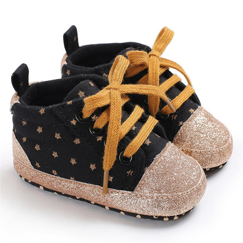 Baby Unisex Star Lace-up Sneakers Wholesale - PrettyKid