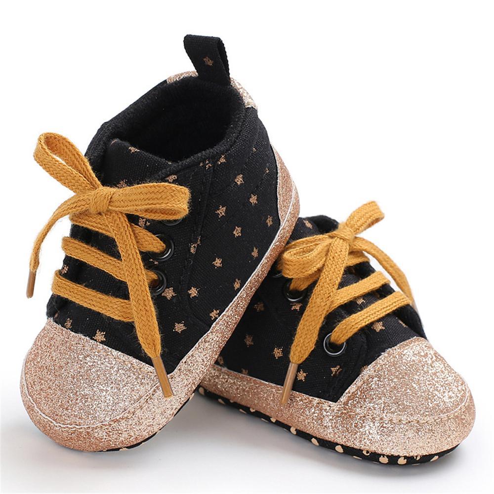 Baby Unisex Star Lace-up Sneakers Wholesale - PrettyKid