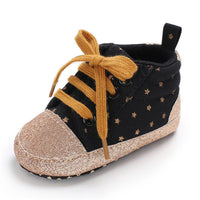 Baby Unisex Star Lace-up Sneakers Wholesale - PrettyKid