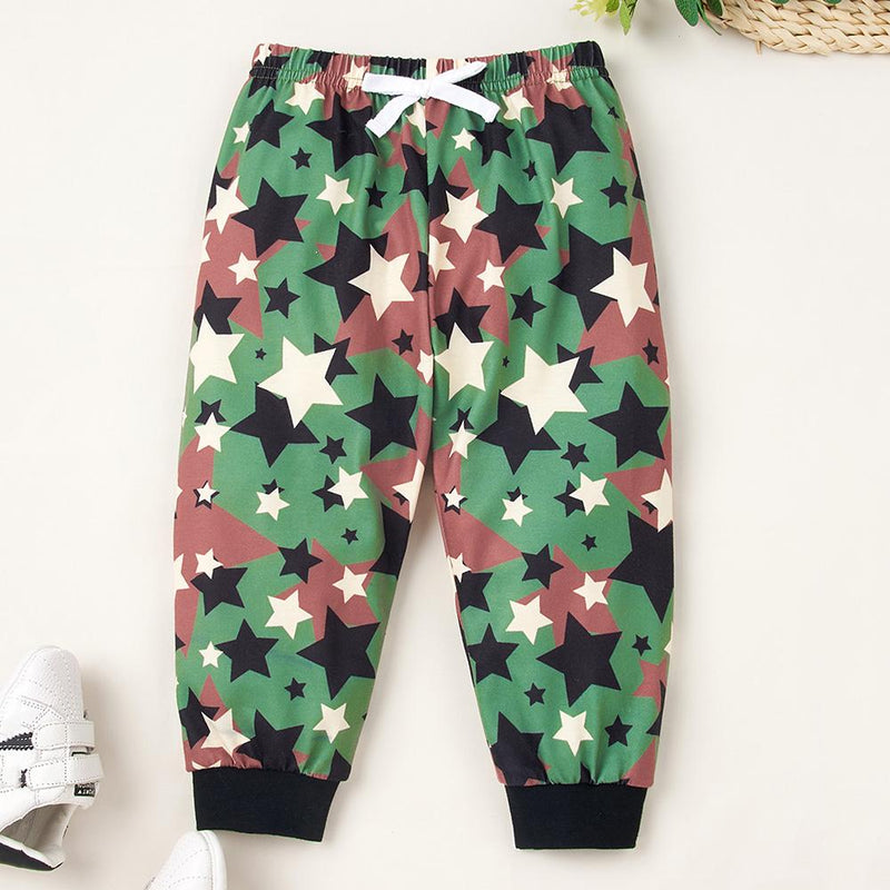 Baby Unisex Star Letter Printed Top & Pants Buy Baby Clothes Wholesale - PrettyKid